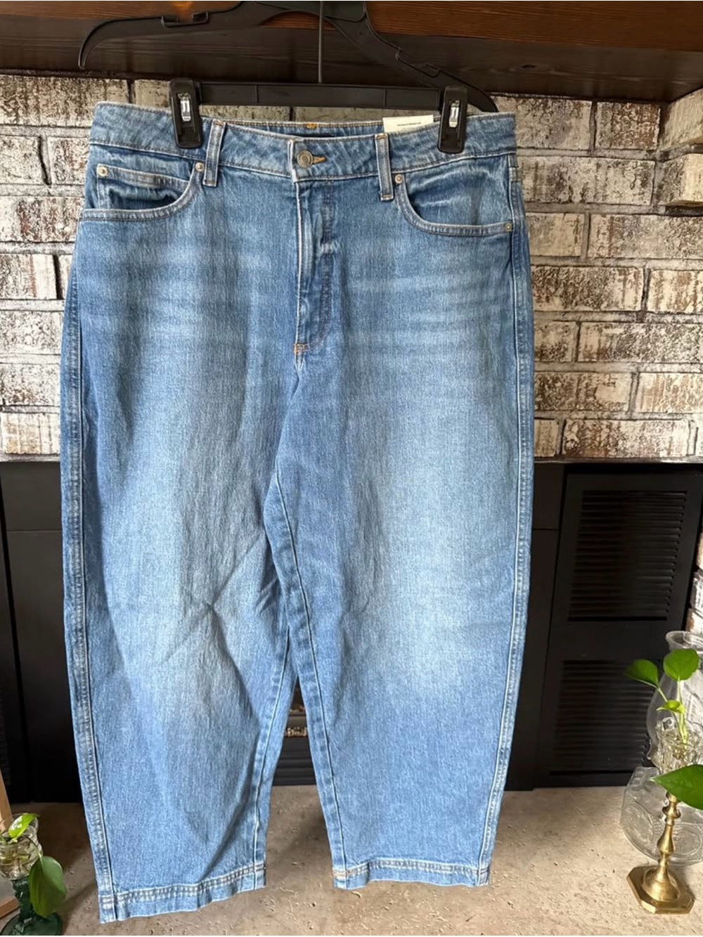 Women's Wide Leg Barr Light Blue Denim Jeans